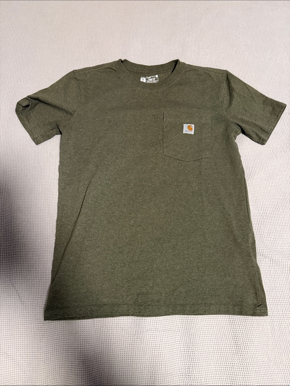 Carhartt Olive Green Short-Sleeve Pocket Tee